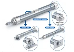 Direct Mount, Non-rotating Rod Type Double Acting, Single Rod CJ2RK Series &oslash;10, &oslash;16