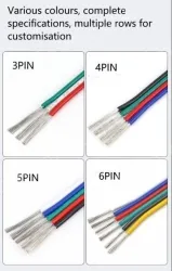 LED light connecting cable 26AWG*6 and (7/0.12TS)
