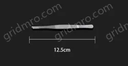 Stainless steel tweezers Straight round head (thick) 12.5cm