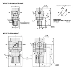 Modular Type Regulator AR40K-F04-B