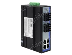 UOTEK 100M 4 Fiber Ports 4 RJ-45 Ports Industrial Switch