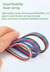 LED light connecting cable 26AWG*8 and (7/0.12TS)