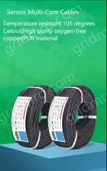 5 core 4 core 2 core sensor cable 24 AWG 3 pole
