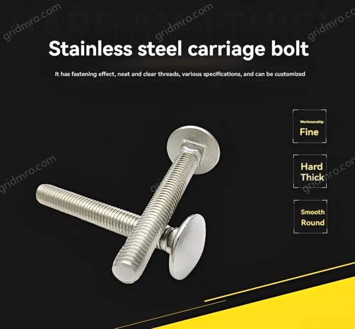 Big head carriage bolt M6*18
