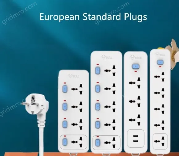 European standard independent switch 5-plug