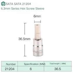 Xiaofei 6mm with a total length of 36.5mm-21204