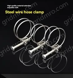 Double steel wire hose clamp 201 material 15-18*2 [wire diameter]