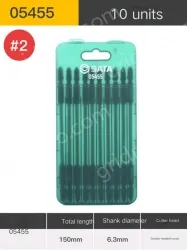 10Pcs double-ended cross #2 with a total length of 150mm-05455