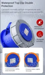 4 pole 63A concealed socket